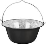 Bogrács MagicHome, gulyáshoz, 12 lit., 39,8x18 cm, zománcozott, szürke-fekete, fedél nélkül