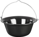Cauldron MagicHome, for goulash, 12 L, 39.8x18 cm, enameled, grey-black, without lid
