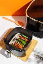 Podložka MagicHome, silikónová, do fritézy, štvorec, 18,7x18,7x0,1 cm