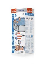 Pool Bestway® Steel Pro MAX 56408, cartridge filtration, pump, 3.05x0.76 m
