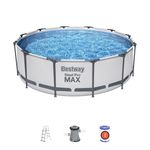 Pool Bestway® Steel Pro MAX 56418, cartridge filtration, ladder, 366x100 cm