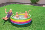 Medence Bestway® 51117, Rainbow, gyermek, felfújható, szivárványos, 157x46 cm
