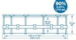 Pool Bestway® Steel Pro MAX 56416, cartridge filtration, 366x76 cm