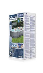 Pool Bestway® Power Steel™ 56620, cartridge filtration, ladder, dispenser, 427x250x100 cm