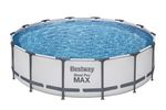 Medence Bestway® Steel Pro MAX 56950, papírszűrős szűrés, létra, takaróponyva, 427x107 cm
