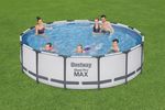 Medence Bestway® Steel Pro MAX 56950, papírszűrős szűrés, létra, takaróponyva, 427x107 cm