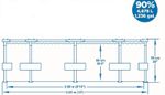 Medence Bestway® Steel Pro™ 56679, papírszűrős szűrés, 305x76 cm