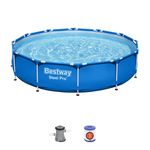 Medence Bestway® Steel Pro™ 56681, papírszűrős szűrés, 366x76 cm