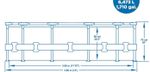 Medence Bestway® Steel Pro™ 56681, papírszűrős szűrés, 366x76 cm