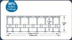 Medence Bestway® Power Steel™ Vista Series 56725, papírszűrős szűrés, létra, takaróponyva, adagoló,