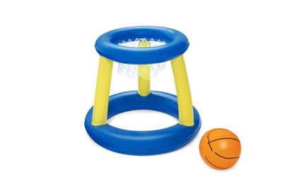 Játék Bestway® 52418, Splash 'N' Hoop, felfújható, labda és kosár vízbe, 61x61 cm