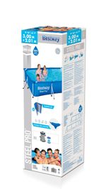 Medence Bestway® Steel Pro™ 56411, papírszűrős szűrés, 300x201x66 cm
