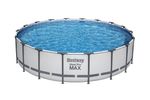 Medence Bestway® Steel Pro MAX 56462, papírszűrős szűrés, létra, takaróponyva, 549x122 cm