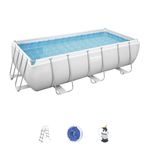 Pool Bestway® Power Steel™ 56442, filtration, ladder, dispenser, 404x201x100 cm