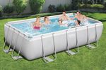 Pool Bestway® Power Steel™, 56442, sand filtration, ladder, 404x201x100 cm