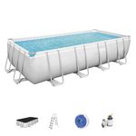 Pool Bestway® Power Steel™ 56466, sand filtration, ladder, dispenser, cover, 549x274x122 cm