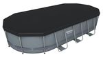 Pool Bestway® Power Steel™ 56710, cartridge filtration, ladder, cover, 549x274x122 cm