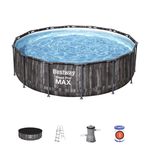 Medence Bestway® Steel Pro MAX 5614Z, papírszűrős szűrés, létra, takaróponyva, 427x107 cm