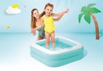 Medence Intex® 57100, Play box, gyermek, felfújható, vegyes színek, 0,86x0,86x0,25 m