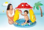 Pool Intex® 57114, Mushroom, for children, inflatable, with sunshade, 102x89 cm