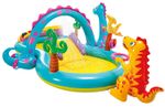 Medence Intex® 57135, Dinoland play center, gyermek, felfújható gyermek játszótér, 302x229x112 cm