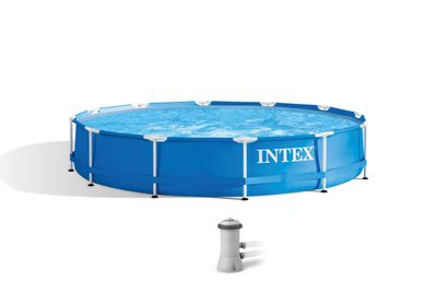 Intex® Metal Frame 28212 medence szűrővel és szivattyúval 3,66 x 0,76 m