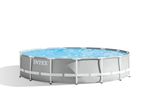 Medence Intex® Prism Frame Premium 26724, papírszűrős szűrés, létra, takaróponyva, alátét ponyva, 45