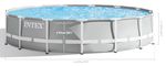 Medence Intex® Prism Frame Premium 26724, papírszűrős szűrés, létra, takaróponyva, alátét ponyva, 45