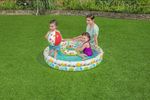 Paddling Pool Bestway® 51124, Play Pool Set, children's pool, ball, ring, 122x20 cm