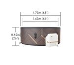 Hot tub MSpa® Frame Mono-Eco, LED, 6 persons, 173x65 cm