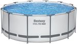 Bazén Bestway® Steel Pro MAX, set, 3,66 x1,22 m, rebrík, filtračné čerpadlo, f. vložka, kryt bazéna, opravná záplata