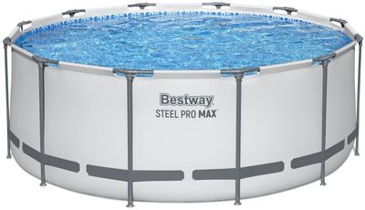 Bazén Bestway® Steel Pro MAX, set, 3,66 x1,22 m, rebrík, filtračné čerpadlo, f. vložka, kryt bazéna, opravná záplata