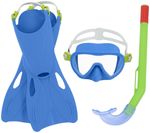 Snorkeling Set Bestway® 25039 Crusader Essential, assorted colors, with goggles and fins