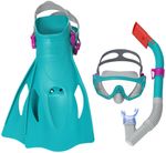 Snorkeling Set Bestway® 25020 Sparkl Water, assorted colors, with goggles and fins