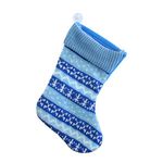 Decoration MagicHome Christmas, sock, blue, Christmas motif, pack. 5 pcs