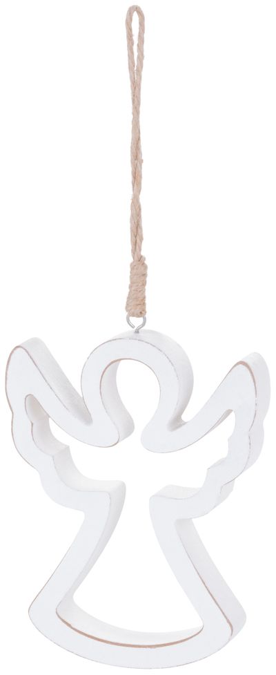 Christmas decorations Woodeco, Angel, 11x14 cm , pkg. 5 pcs