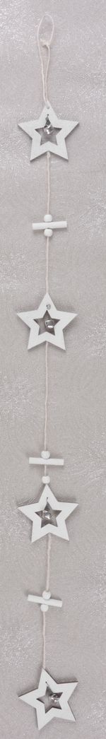 Decoration MagicHome Christmas Woodeco, Milky Way, pack. 5 pcs, 90x8 cm