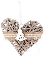 Christmas decorations Wildeco, Heart, 20x5cm, pkg. 5 pcs