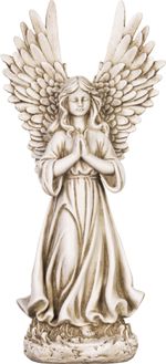 Decoration MagicHome, Praying Angel, polyresin, for grave, 16.5x10x36 cm