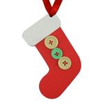 Decoration MagicHome Christmas, Boot, hanging, pack. 5 pcs