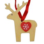 Decoration MagicHome Christmas, Reindeer, hanging, pack. 5 pcs