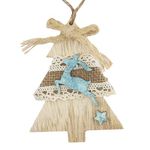 Decoration MagicHome Christmas, Tree, hanging, pack. 5 pcs, 10 cm