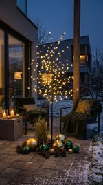 Díszfa MagicHome Cherry Tree, 192 meleg fehér LED, egyszerű világítás, 230 V, 50 Hz, IP44, kültéri, 