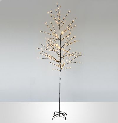 Díszfa MagicHome Cherry Tree, 192 meleg fehér LED, egyszerű világítás, 230 V, 50 Hz, IP44, kültéri, 
