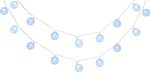 String lights MagicHome Cottonball, White, 16x cool white LED, IP20, steady light, lighting, L-3 m