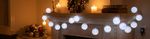 String lights MagicHome Cottonball, White, 16x cool white LED, IP20, steady light, lighting, L-3 m