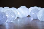 Füzér MagicHome Cottonball, White, 16x hideg fehér LED, IP20, folyamatos világítás, világítás, Hossz