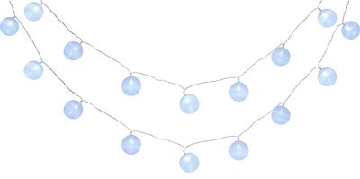 Lánc MagicHome Cottonball, White, 16 LED hideg fehér, IP 20, egyszerű világítás, megvilágítás, L-3 m