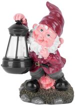Decoration Strend Pro Gecco, Gnome, 17x16x27 cm, ceramic, solar, 1 LED, AA
