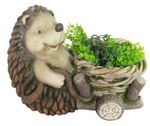 Decoration MagicHome Gecco, Hedgehog, sitting, magnesia, 37.5x21x27.5 cm